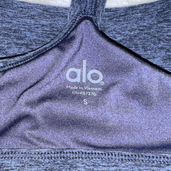 Alo Alosoft Gratitude Bra in Rich Navy Heather Size S - Picture 8 of 11
